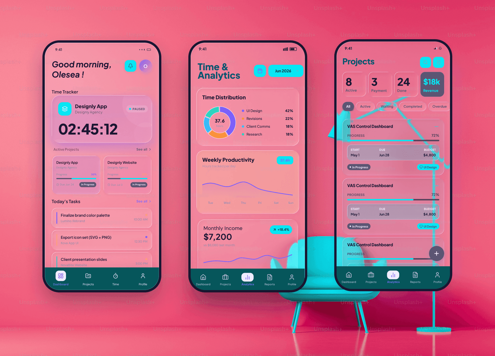 Dashboard Freelance Time Tracking — image 2
